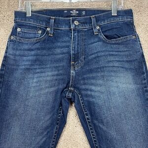 Hollister Mens Skinny Jeans‎ 29x30 Epic Flex Dark Wash Denim Pants